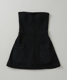  QUILT PINEAPPLES MINIDRESS / 071013 / BLACK