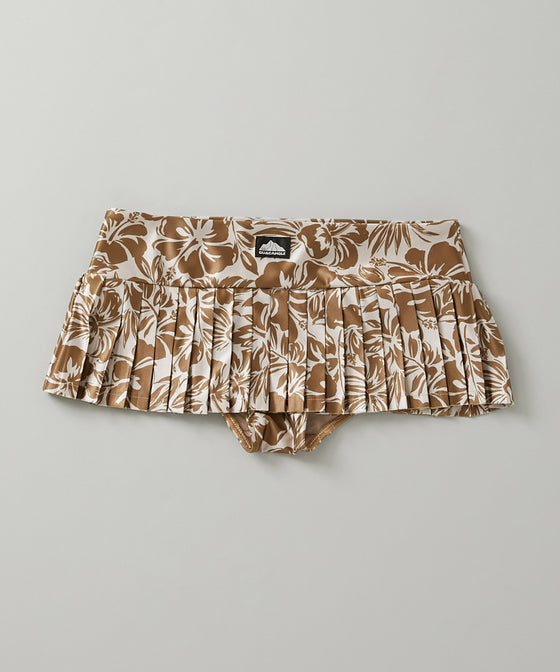 ALOHA HONOLULU LOW RISE PLEATS SKORT / 071023 / BEIGE