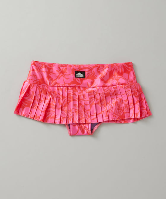 ALOHA HONOLULU LOW RISE PLEATS SKORT / 071023 / NEON RED