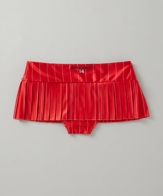 TRACK LINE LOW RISE PLEATS SKORT / 071022 / RED